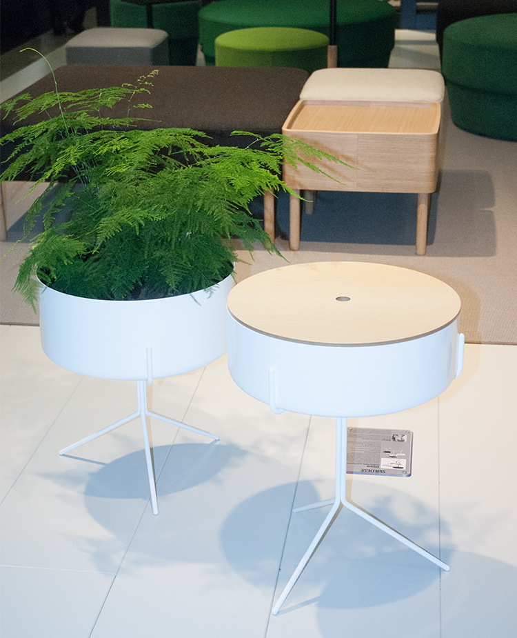 Drum Coffee table & Planter från Swedese Foto: Annika Rådlund